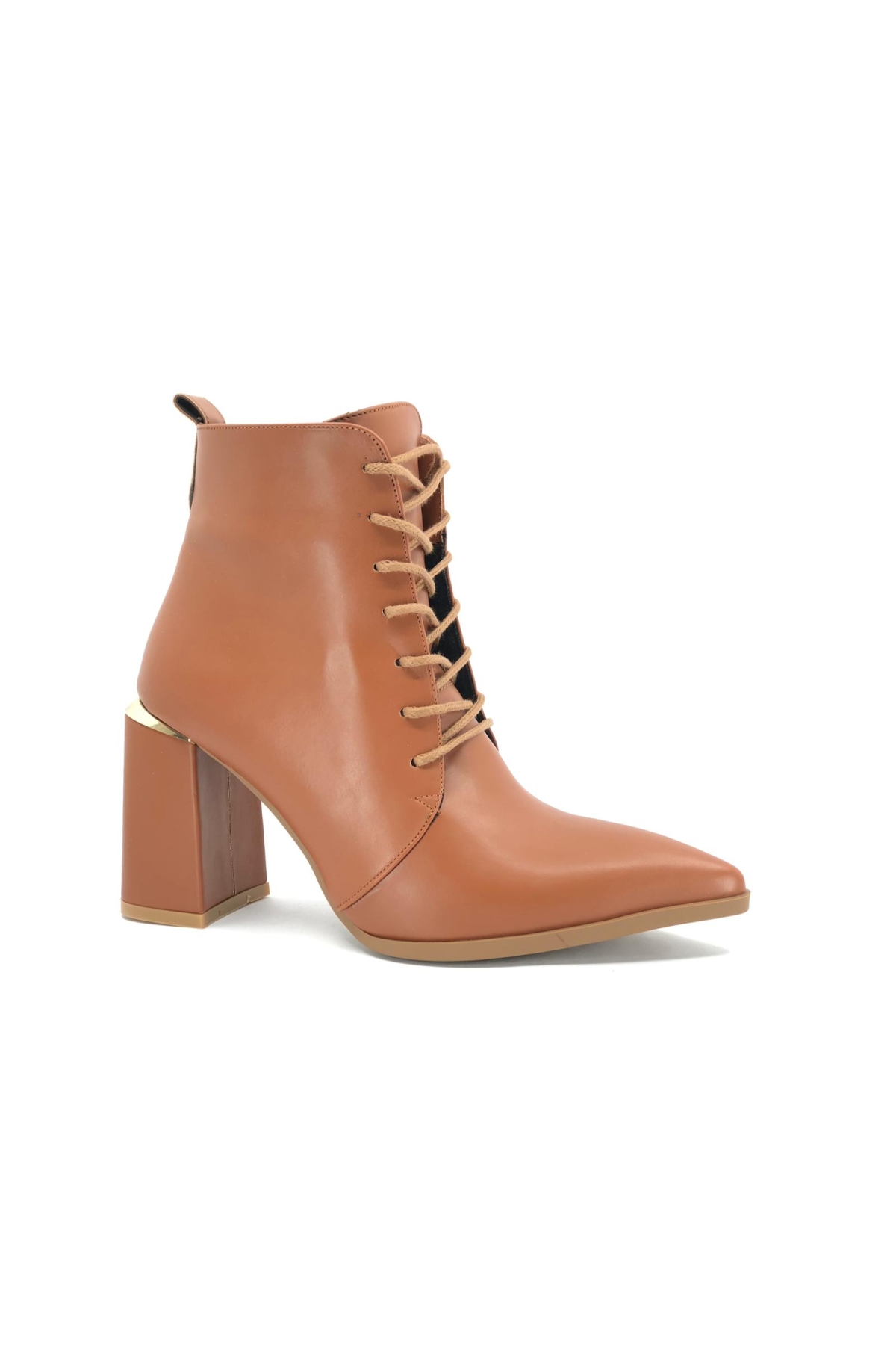 Bağcıklı Kadın Topuklu Bot - Görsel 4