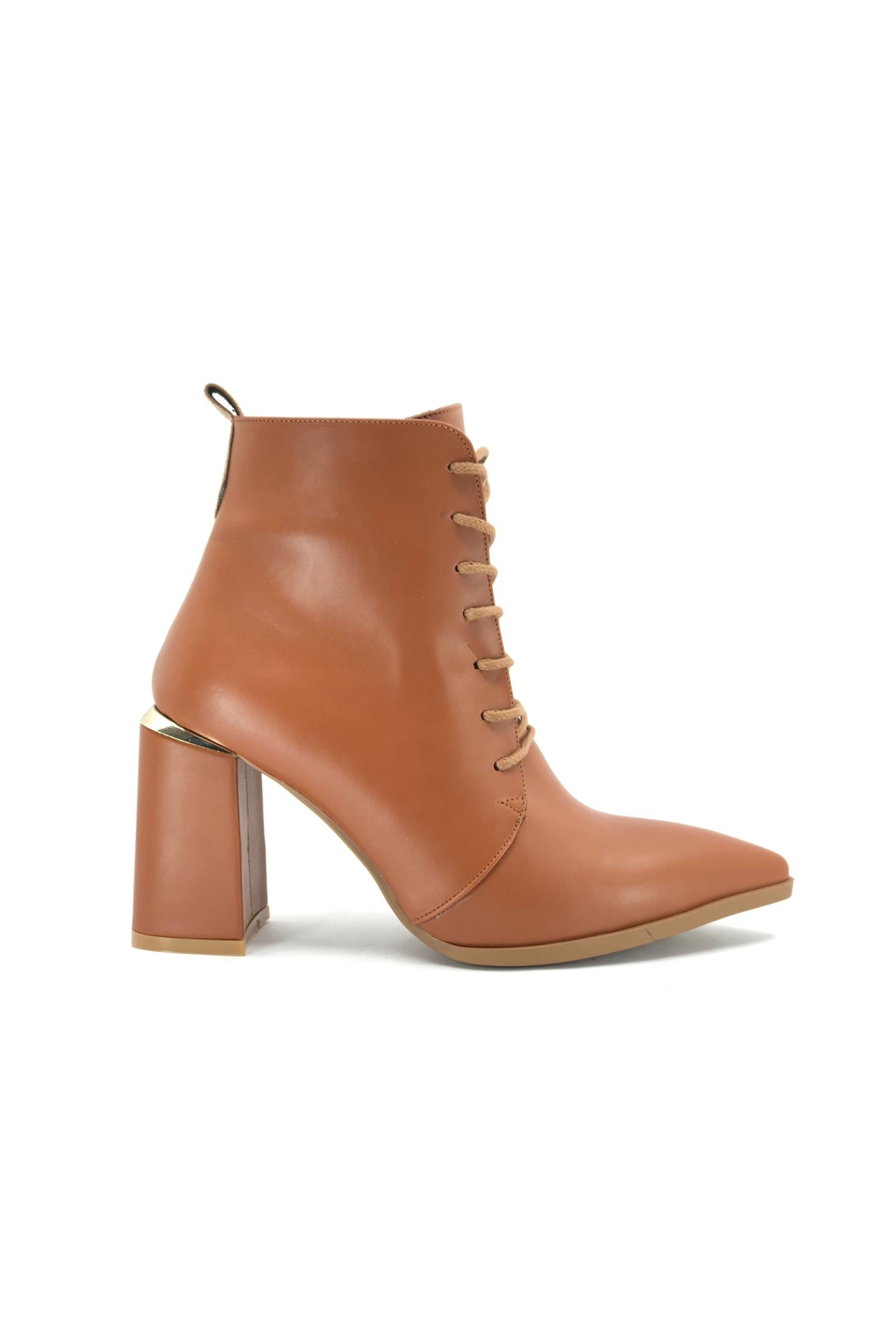 Bağcıklı Kadın Topuklu Bot - Görsel 5