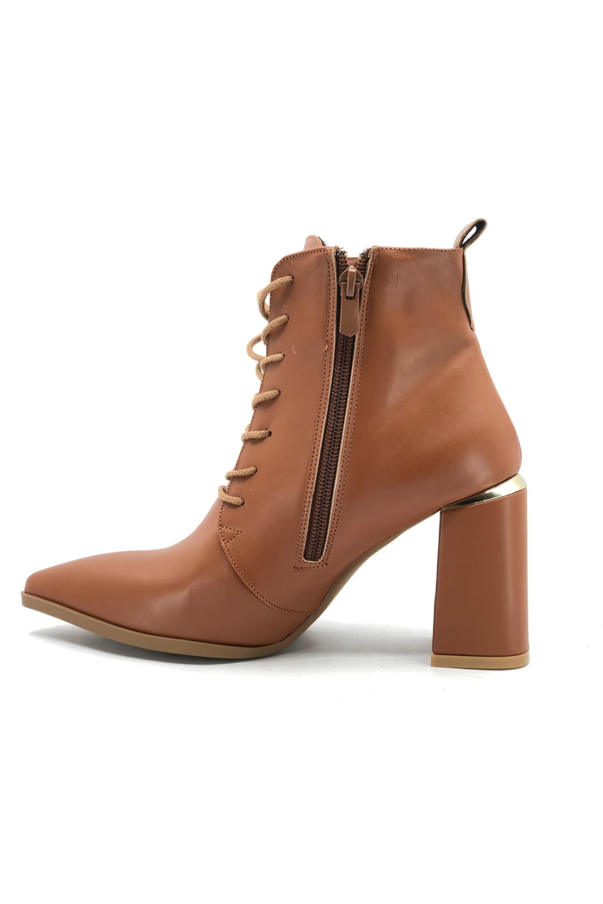 Bağcıklı Kadın Topuklu Bot - Görsel 7