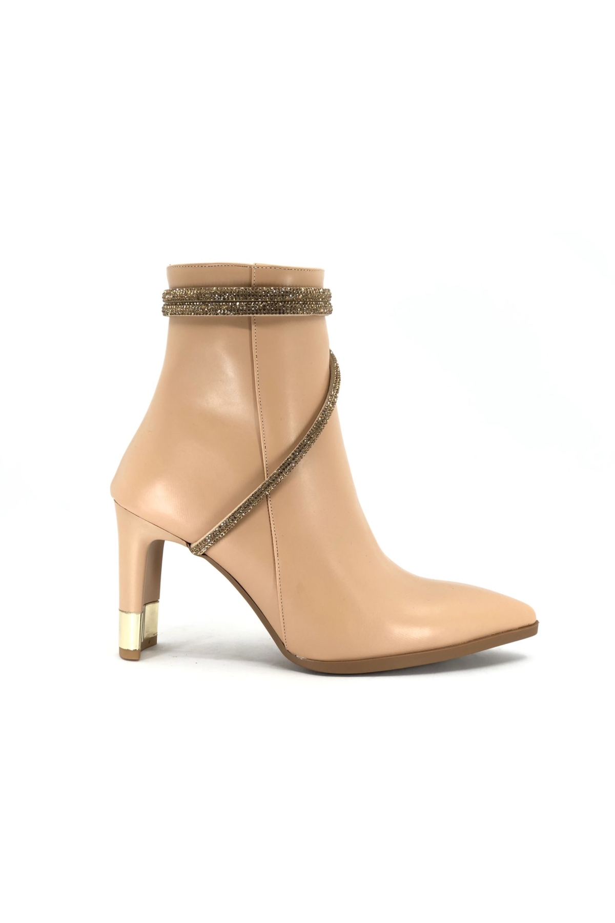 Taşlı Topuklu Kadın Bot - Görsel 3