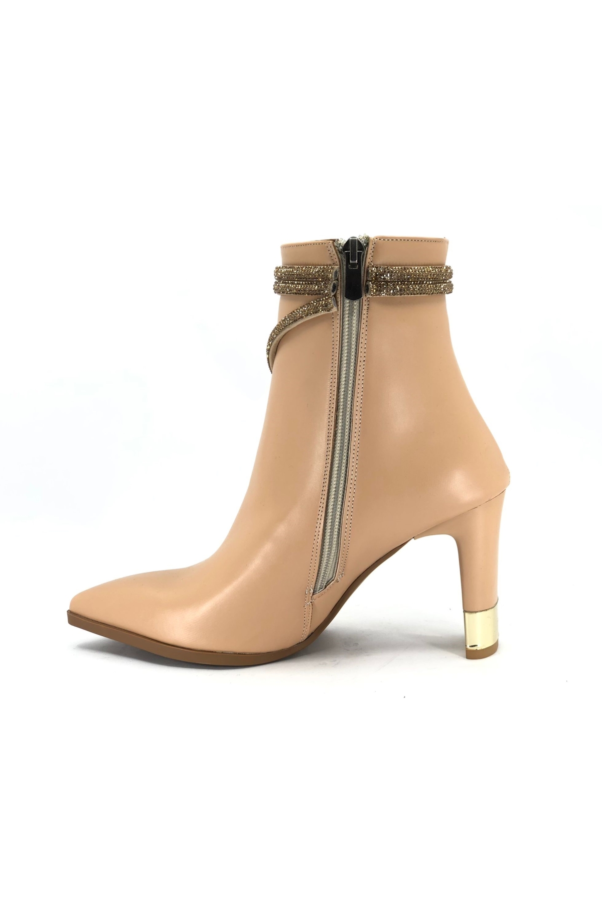 Taşlı Topuklu Kadın Bot - Görsel 4