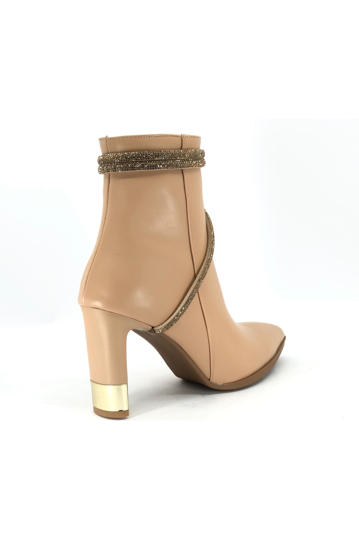 Taşlı Topuklu Kadın Bot - Görsel 6