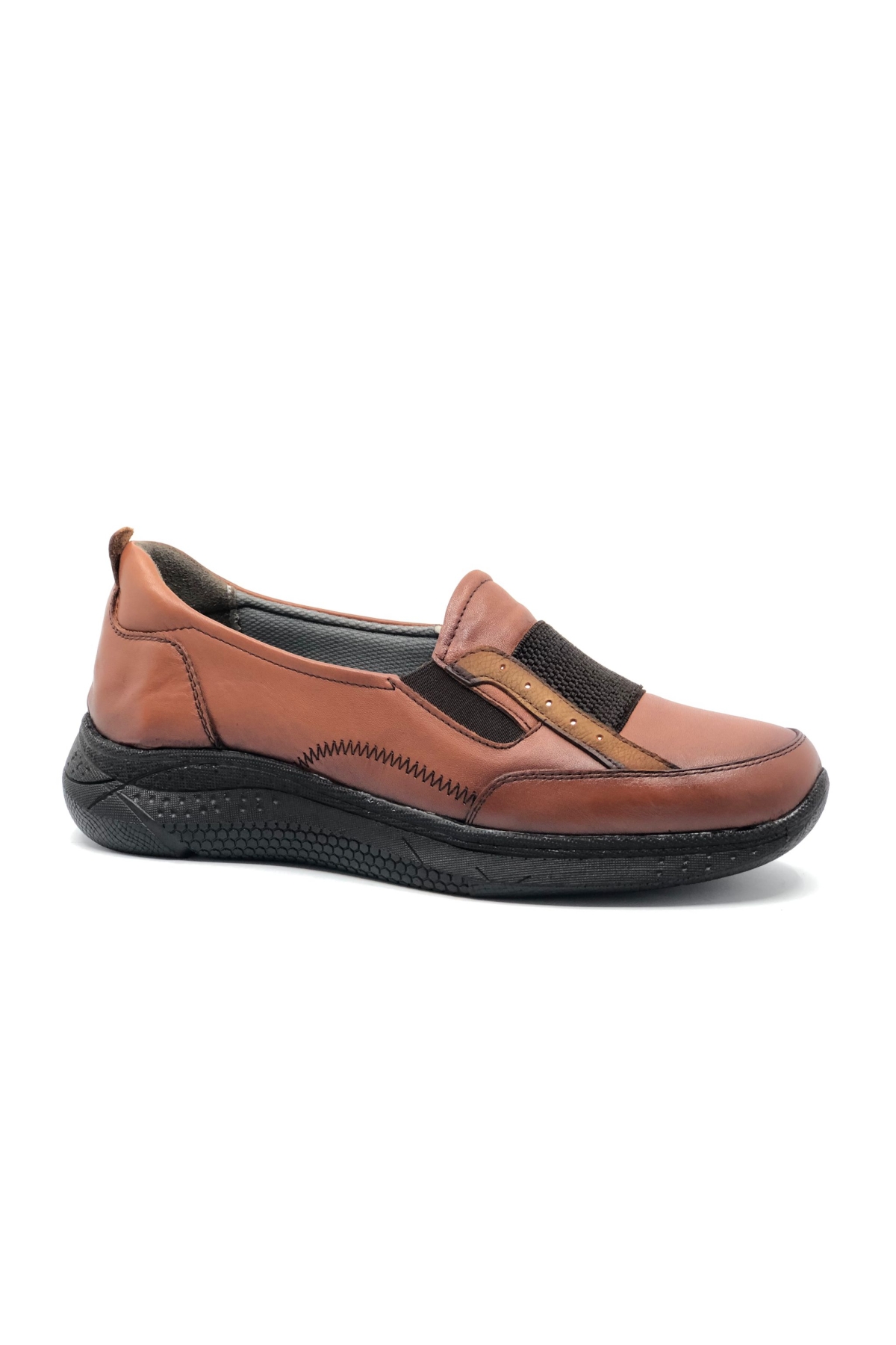 Marka 76 Hakiki Deri Ortapedik Casual Kadın Babet - Görsel 4