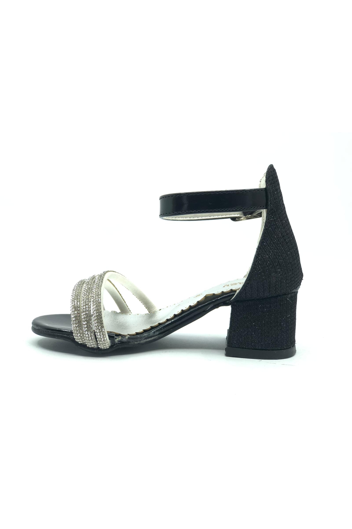 1441 Kız Çocuk Abiye Taşlı Topuklu Ayakkabı - Görsel 4