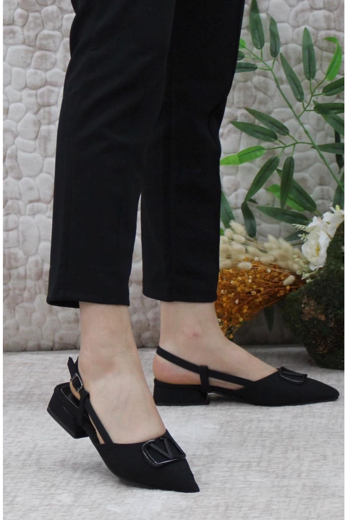 01-902 V Toka Kadın Babet Ayakkabı - Görsel 3