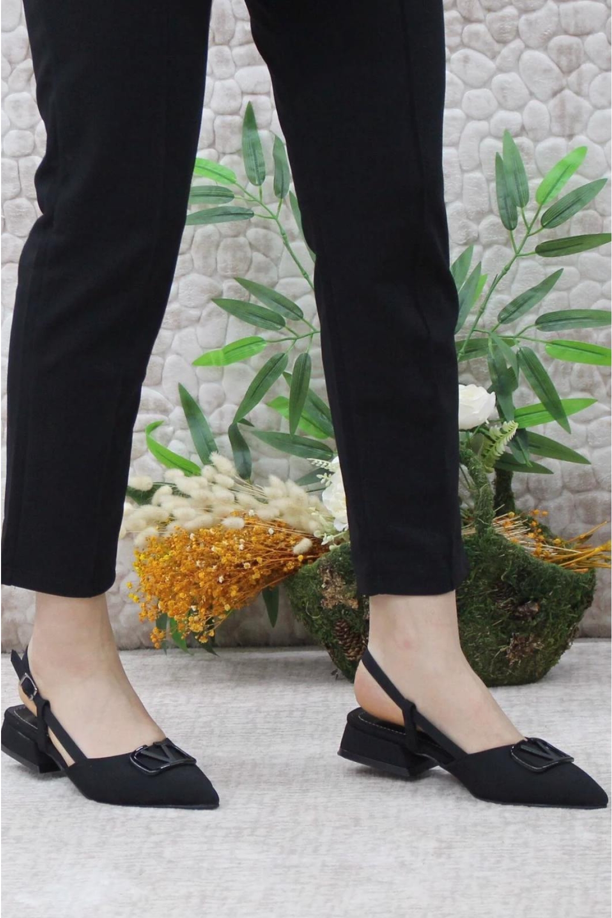 01-902 V Toka Kadın Babet Ayakkabı - Görsel 4