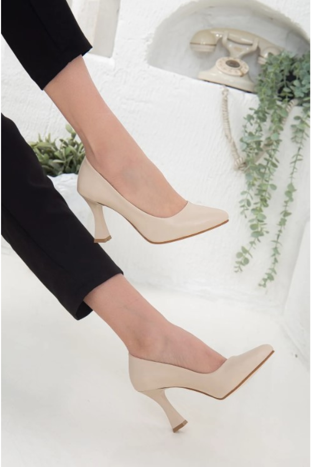 Kadeh Topuklu Kadın Stiletto Ayakkabı - Görsel 4