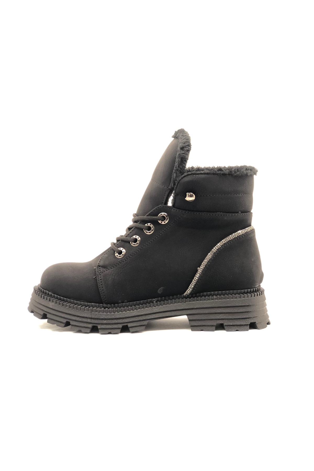 Arkası Taş Tetaylı Postal Kadın Bot - Görsel 4