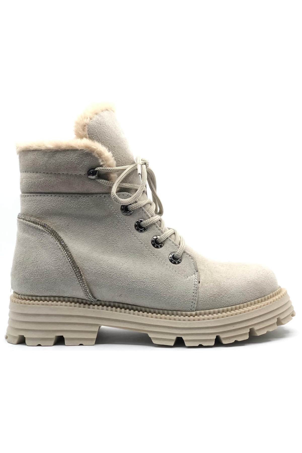 Arkası Taş Tetaylı Postal Kadın Bot - Görsel 3