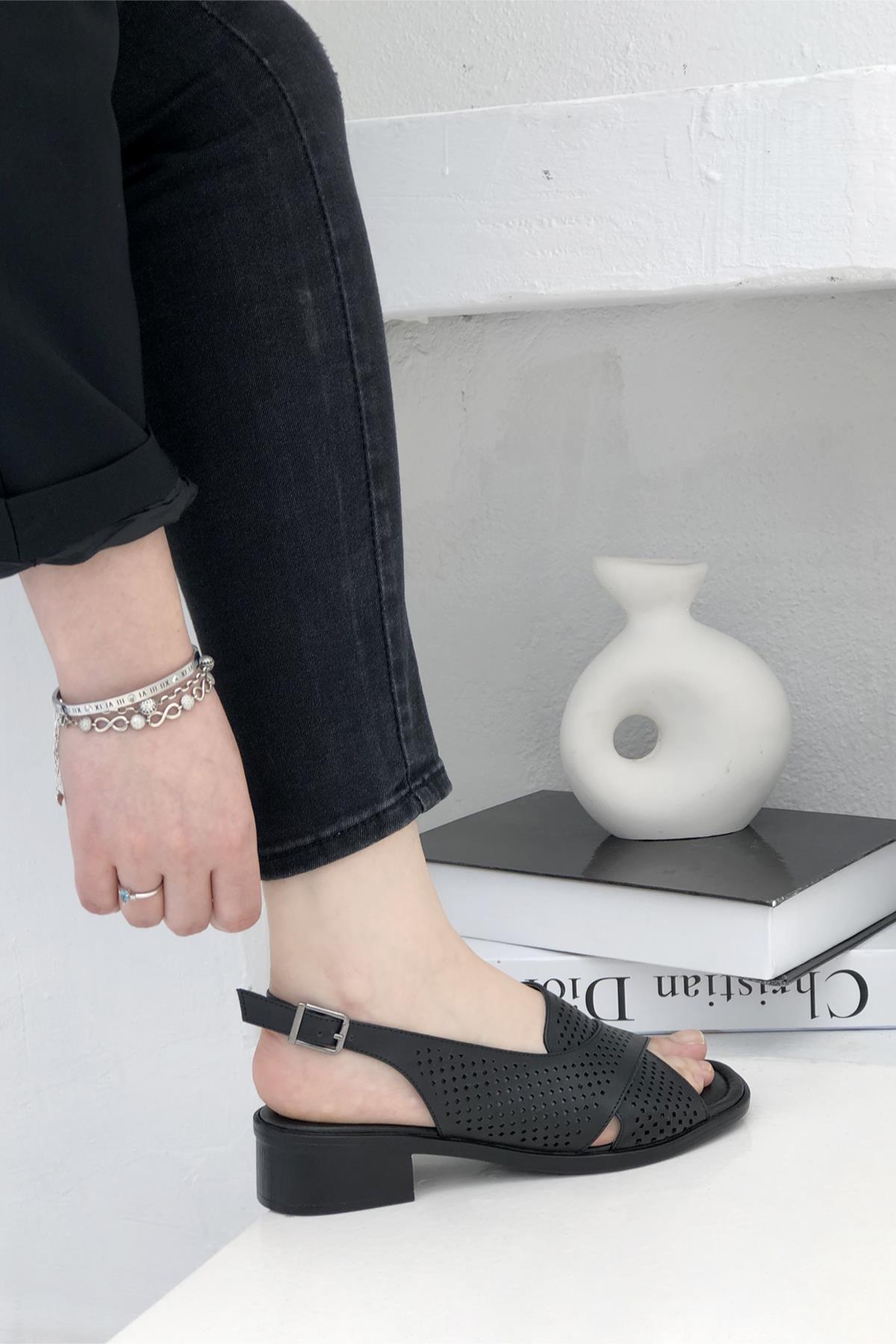 Ortapedik Arkası Açık Çapraz Kadın Sandalet Ayakkabı - Görsel 6