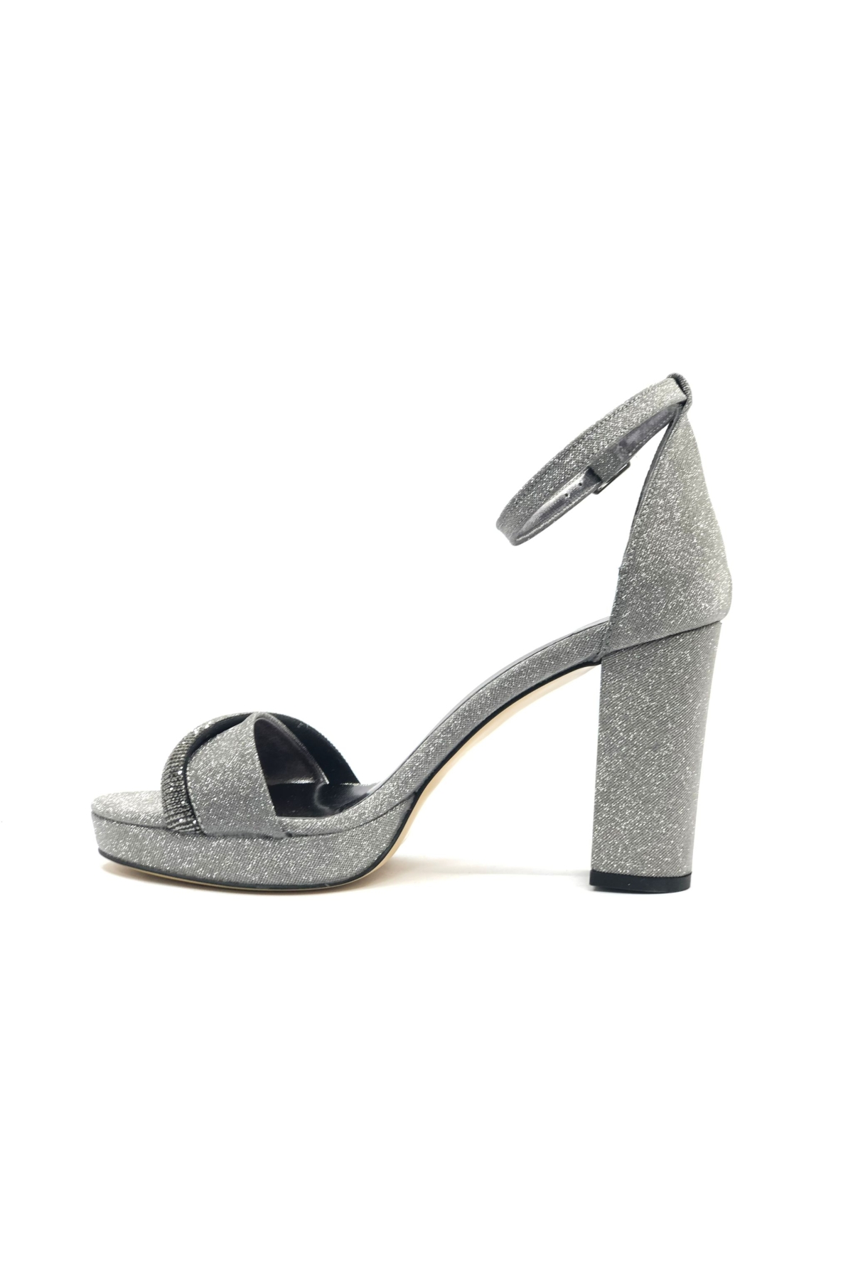 Şerit Taş Detaylı Tek Bant Platform 11 cm Topuklu Kadın Ayakkabı - Görsel 5