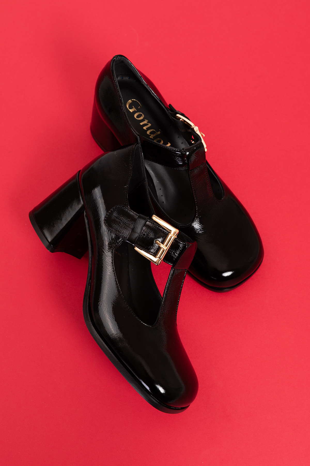 Gondol Kadın Hakiki Deri Yuvarlak Küt Burun Şık Topuklu Ayakkabı mnz.24524 - Görsel 4