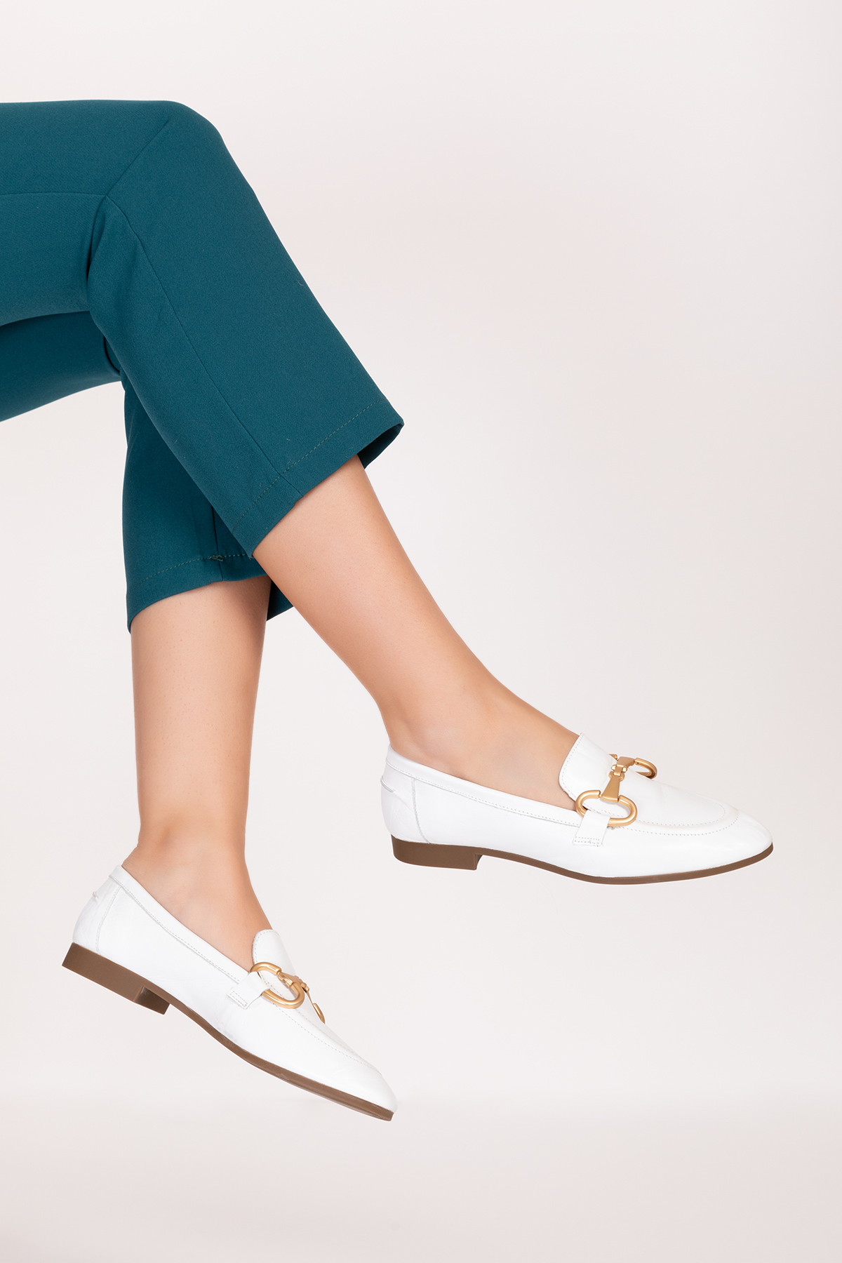 Gondol Hakiki Deri Toka Detaylı Kadın Babet tzr.23121 - Görsel 6