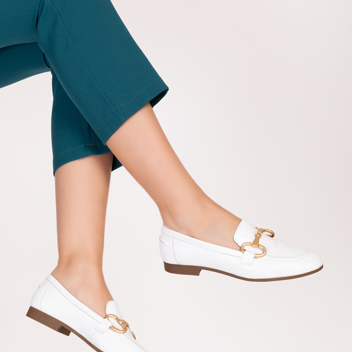 Gondol Hakiki Deri Toka Detaylı Kadın Babet tzr.23121 - Görsel 7