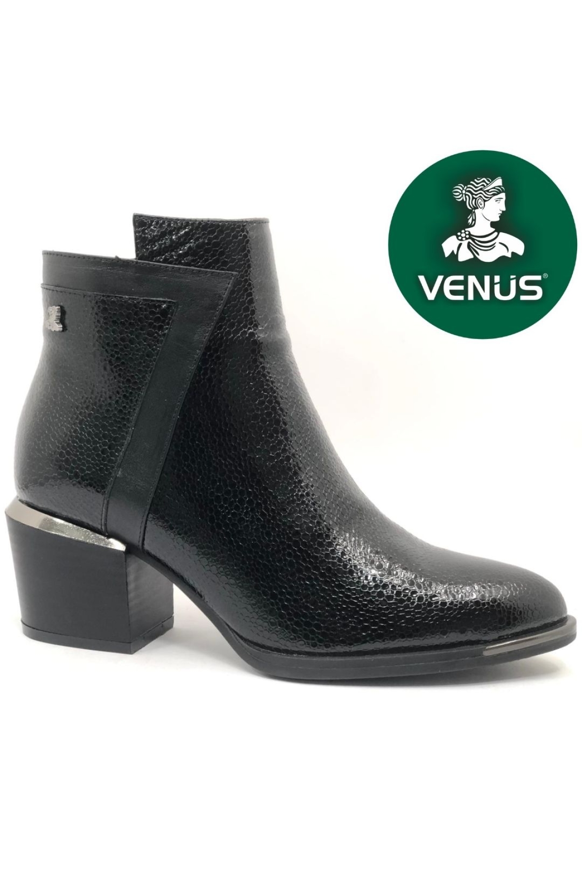 Riban Hakiki Deri Topuklu Ortopedik Kadın Bot - Görsel 2