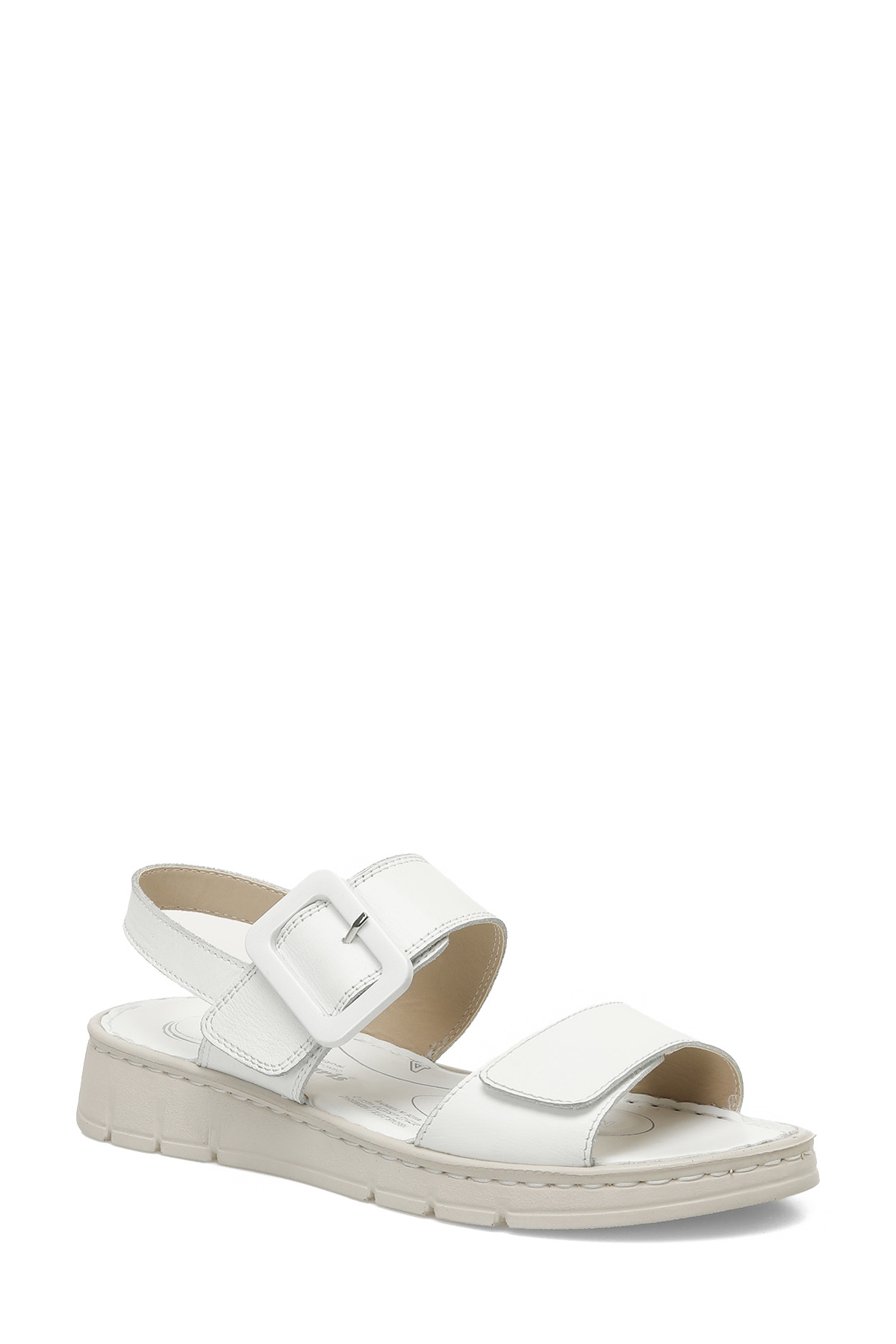 166245.Z5FX Beyaz Kadın Comfort Sandalet - Görsel 3