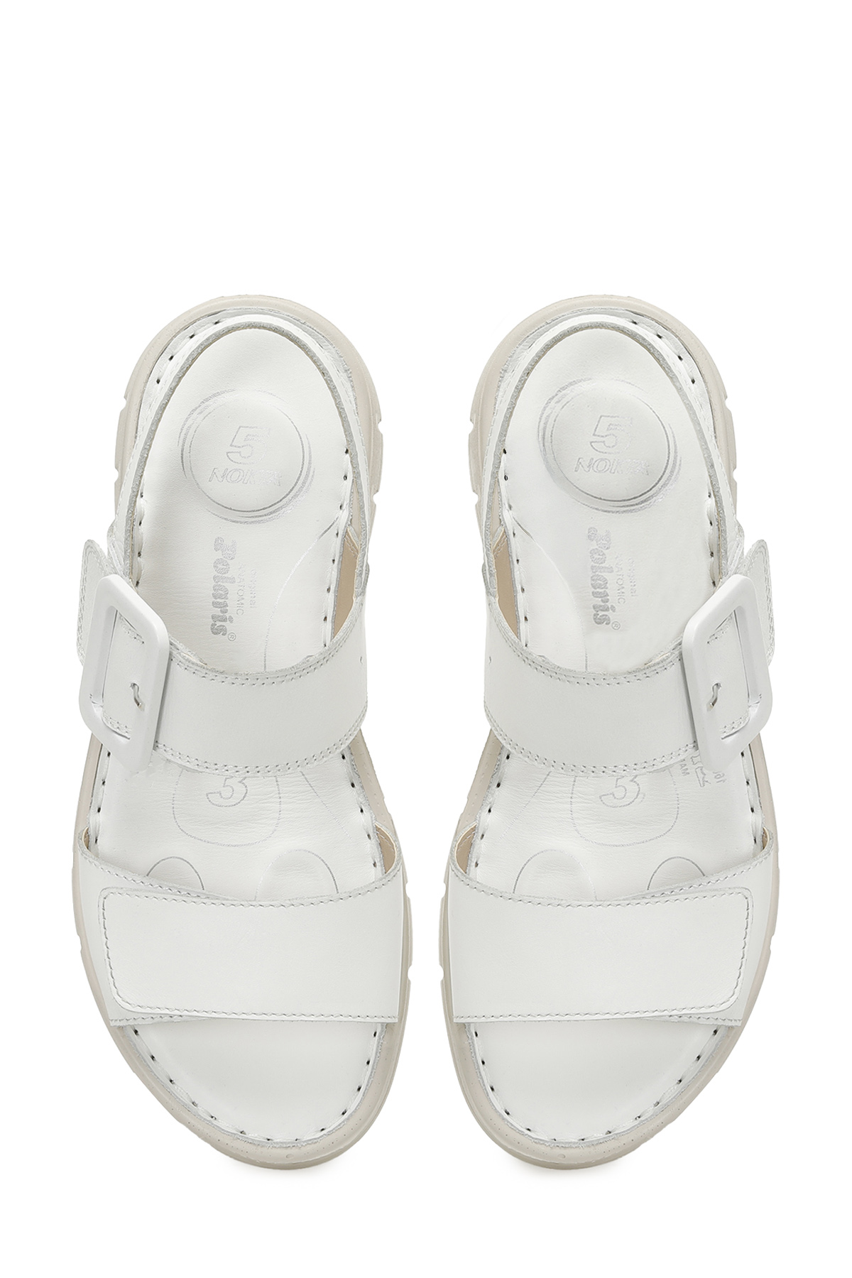 166245.Z5FX Beyaz Kadın Comfort Sandalet - Görsel 5