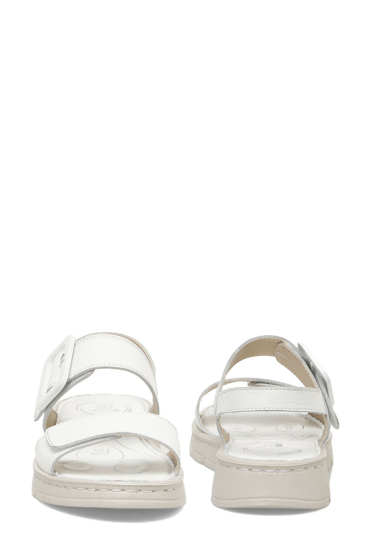 166245.Z5FX Beyaz Kadın Comfort Sandalet - Görsel 6