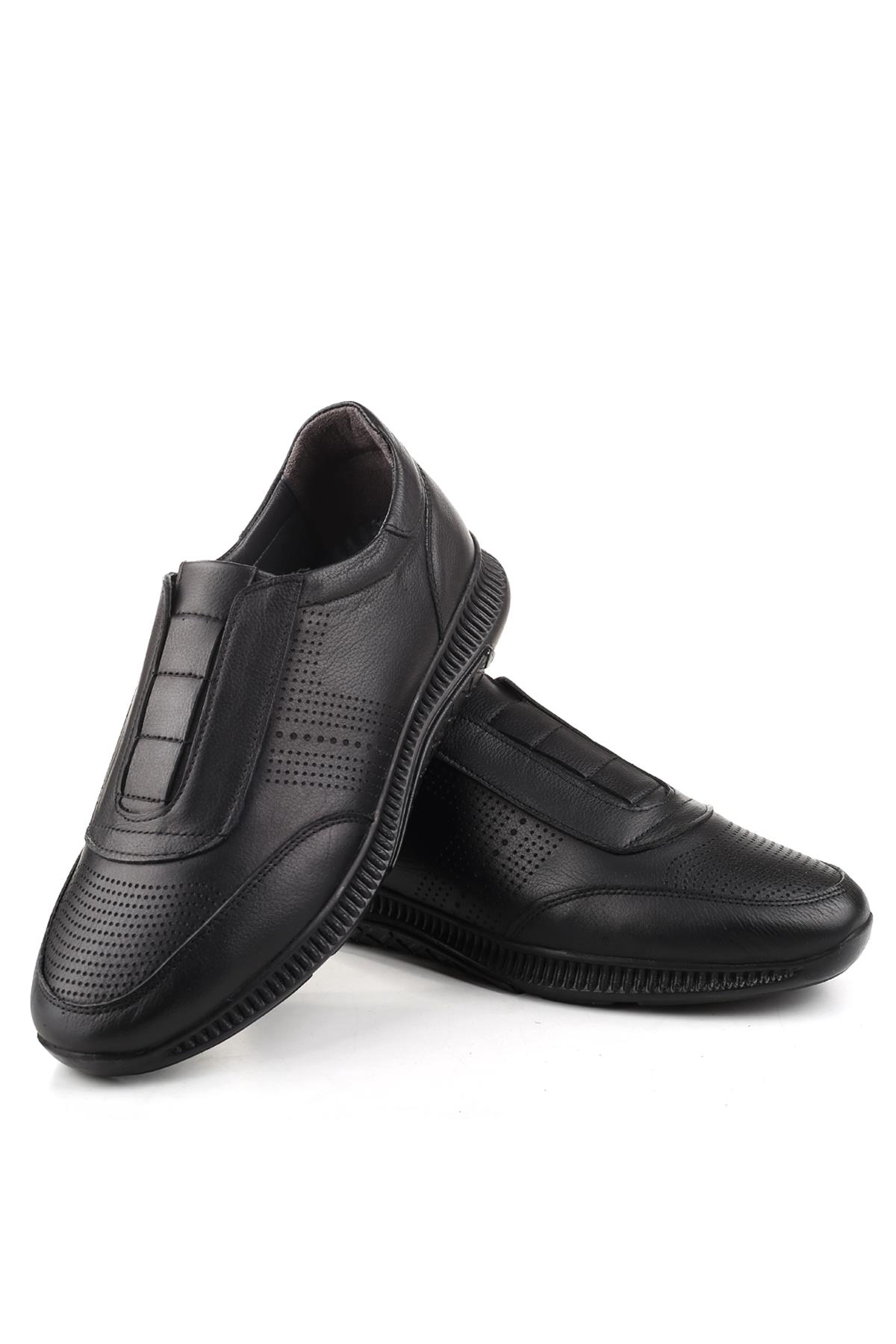 801 Büyük Numara Hakiki Deri Günlük Erkek Ayakkabı - Görsel 4