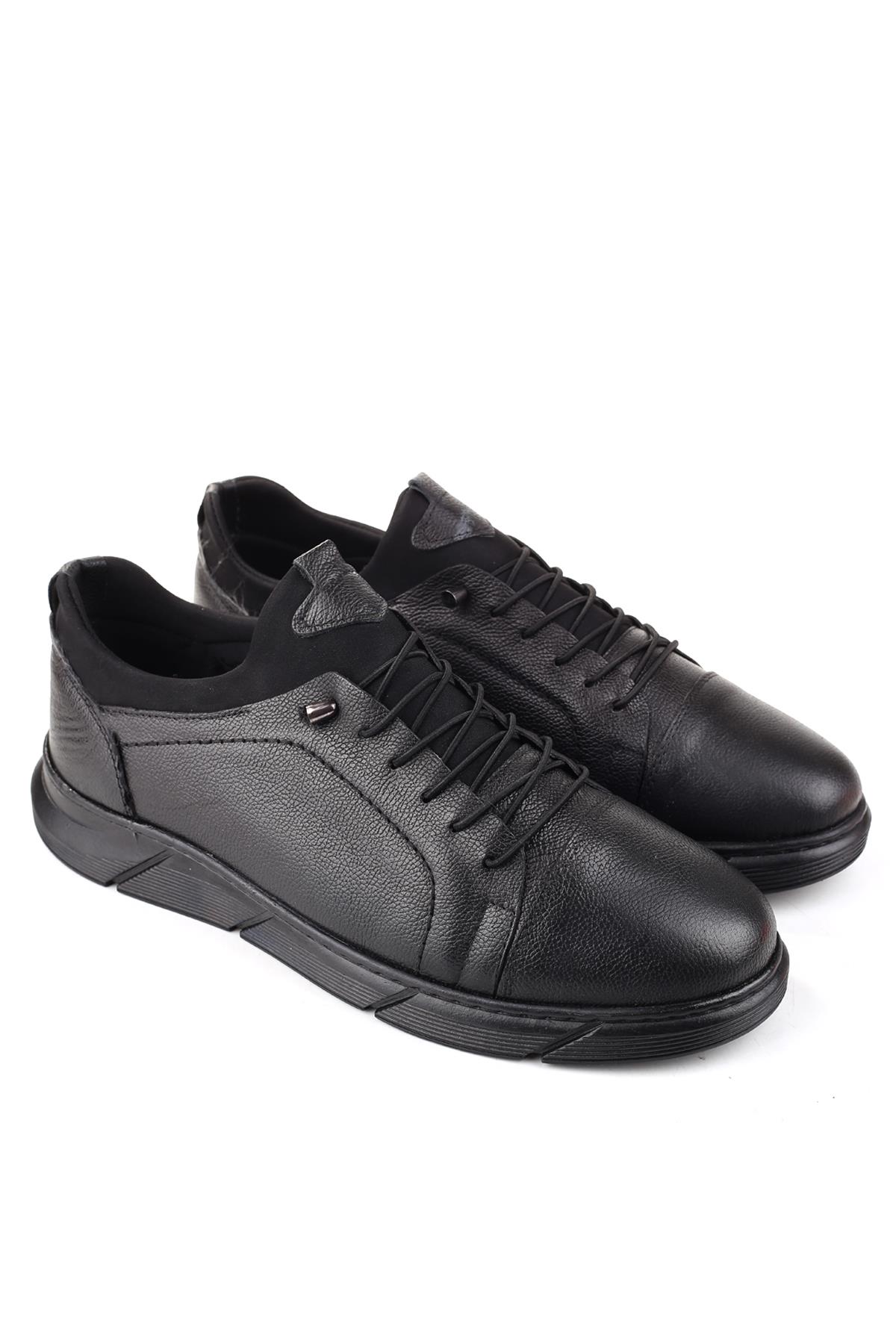 4249 Büyük Numara Hakiki Deri Günlük Erkek Ayakkabı - Görsel 3