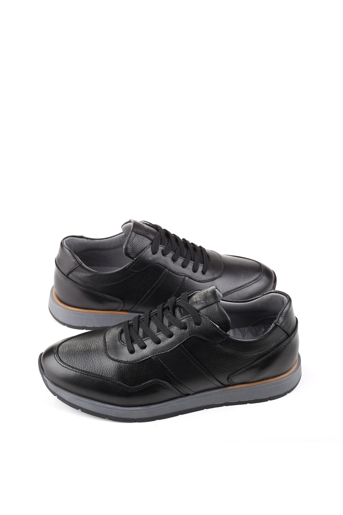 1216 Hakiki Deri Bağcıklı Günlük Erkek Ayakkabı - Görsel 4
