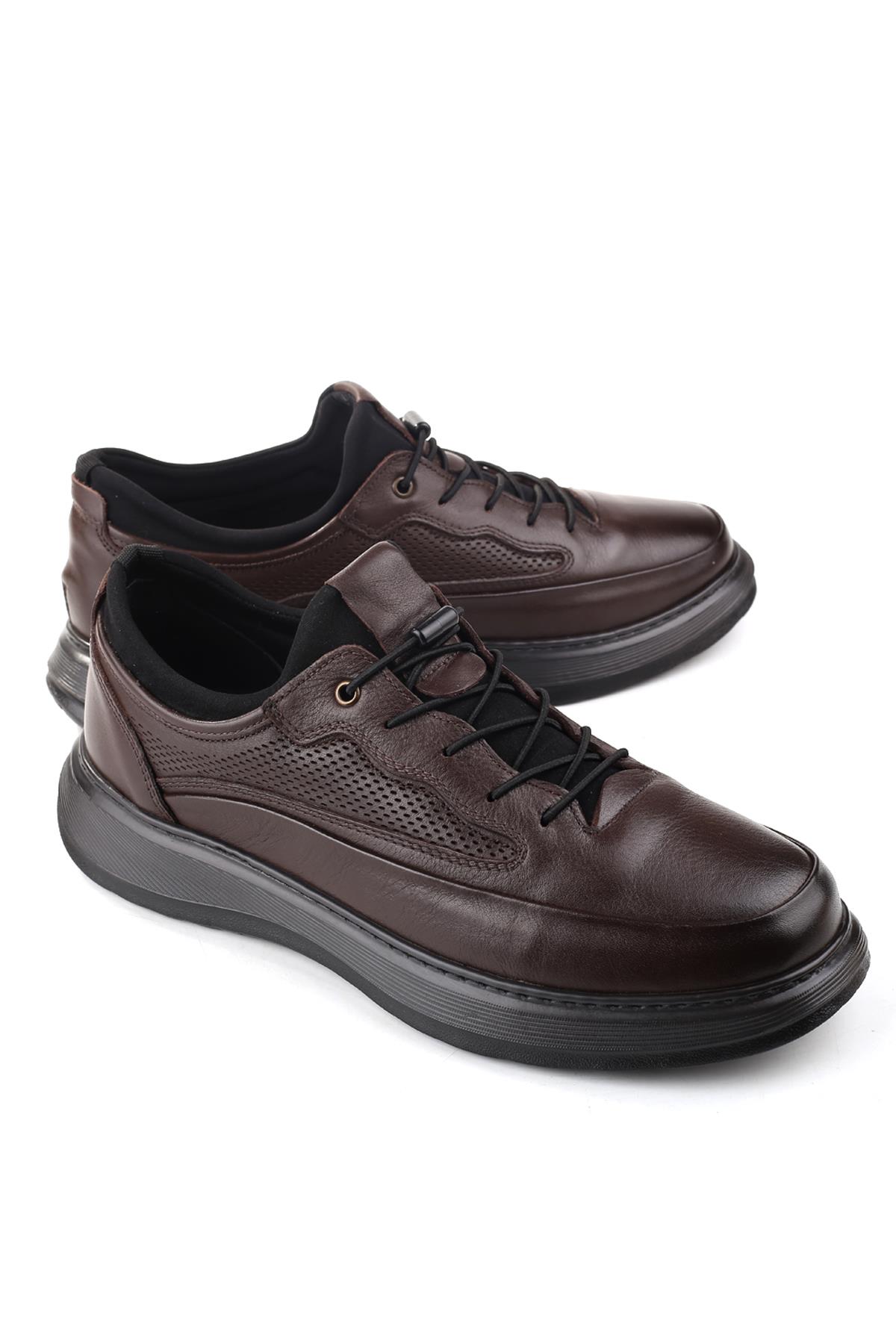 1036 Ortapedik Hakiki Deri Günlük Erkek Ayakkabı - Görsel 5