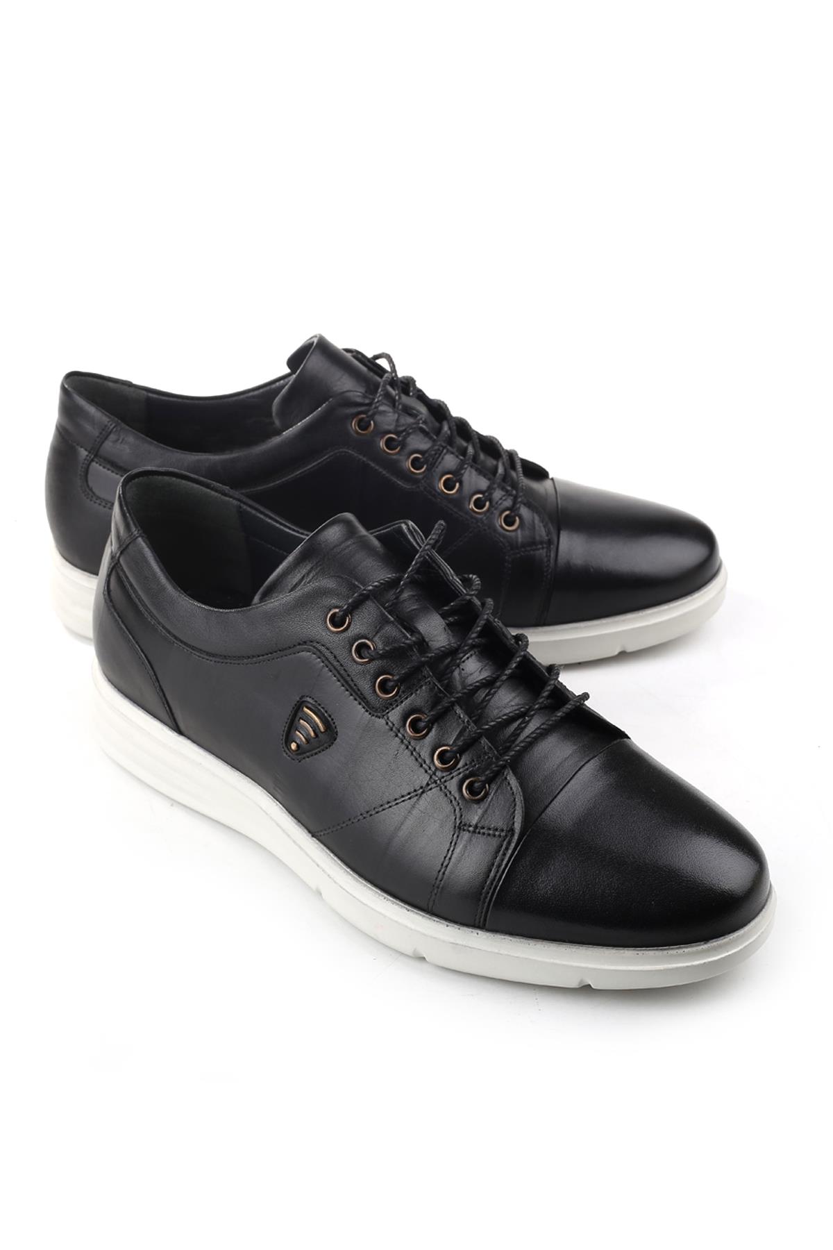 4171 Hakiki Deri Bağcıklı Günlük Erkek Ayakkabı - Görsel 4