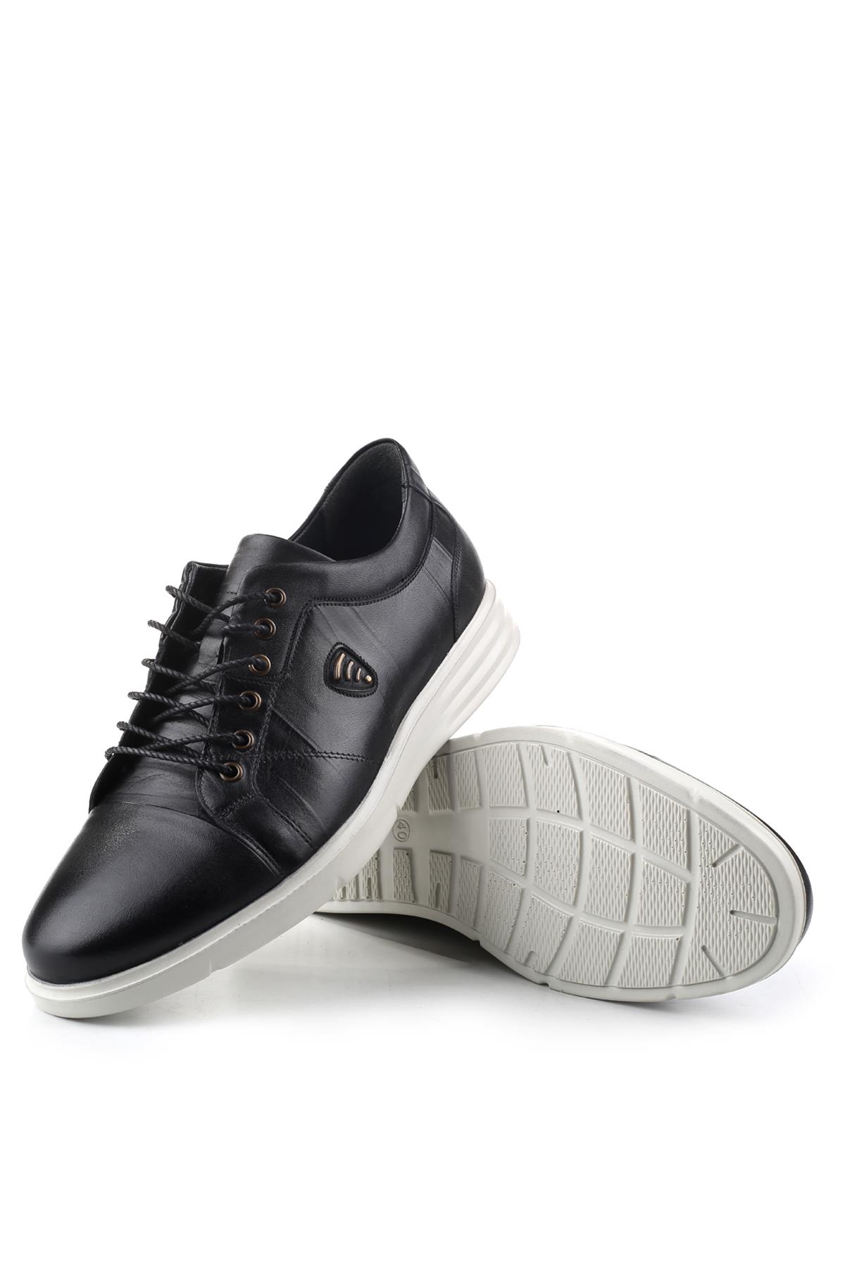 4171 Hakiki Deri Bağcıklı Günlük Erkek Ayakkabı - Görsel 6