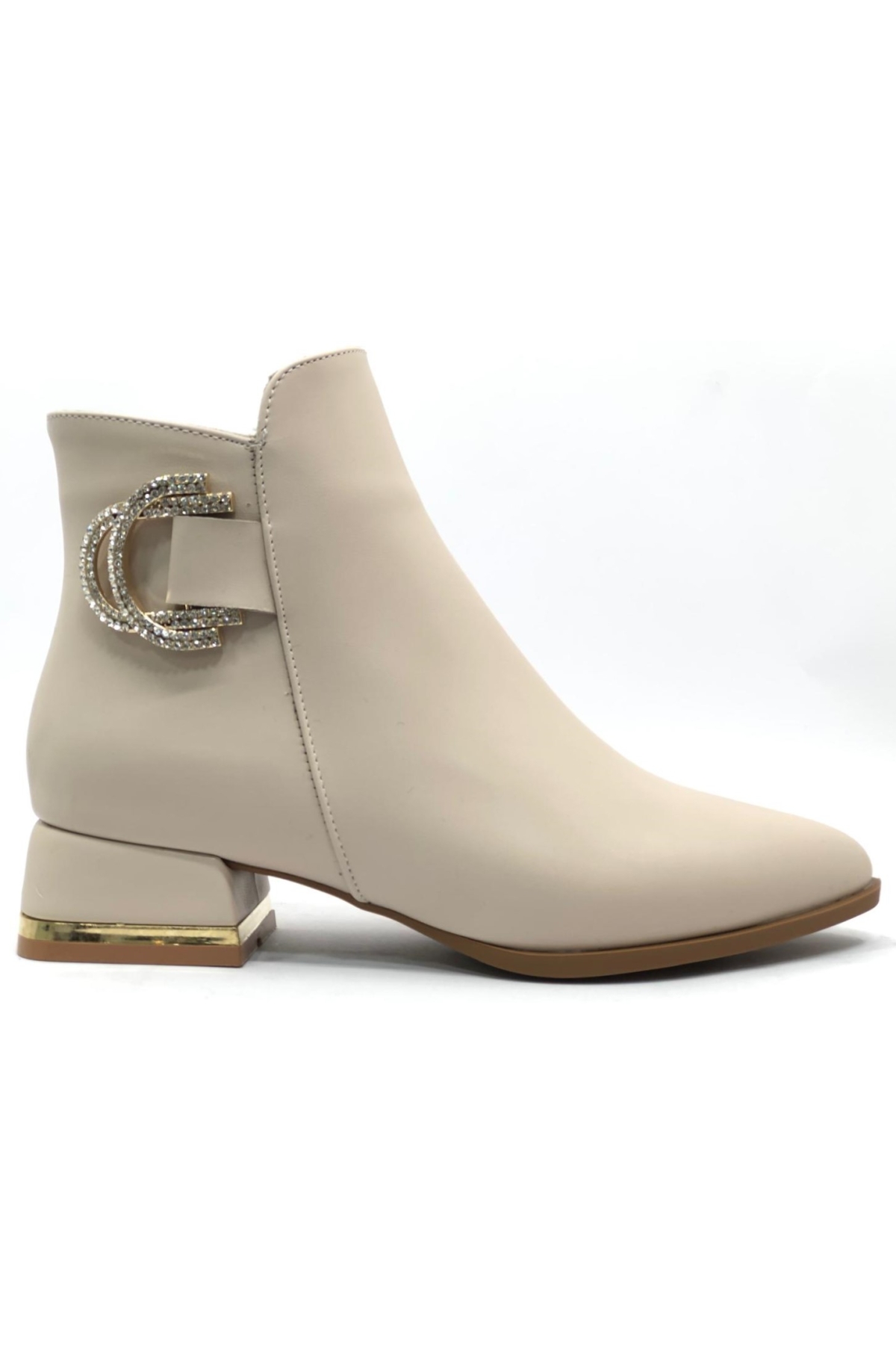 Taş Toka Detaylı Düz Kadın Bot - Görsel 2