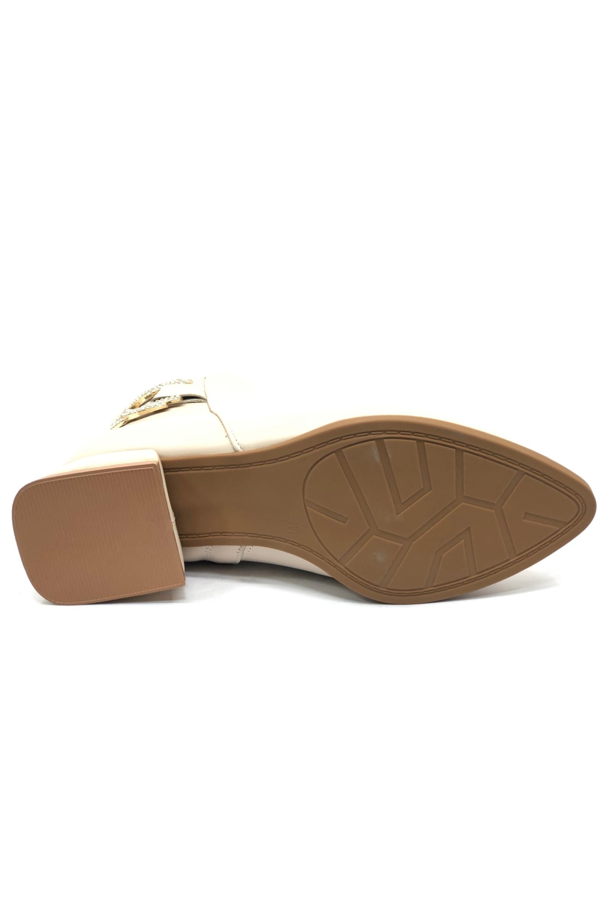 Taş Toka Detaylı Düz Kadın Bot - Görsel 6