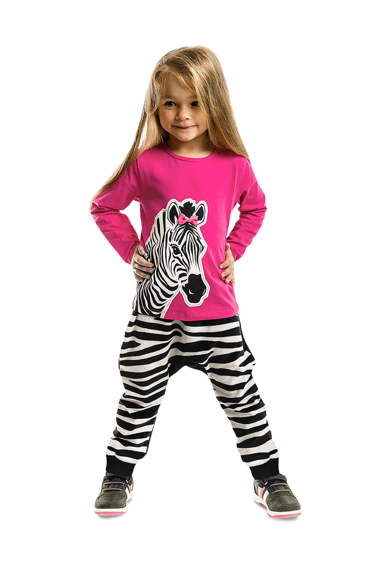 Zebra Fashion Kız Çocuk T-shirt Pantolon Takım