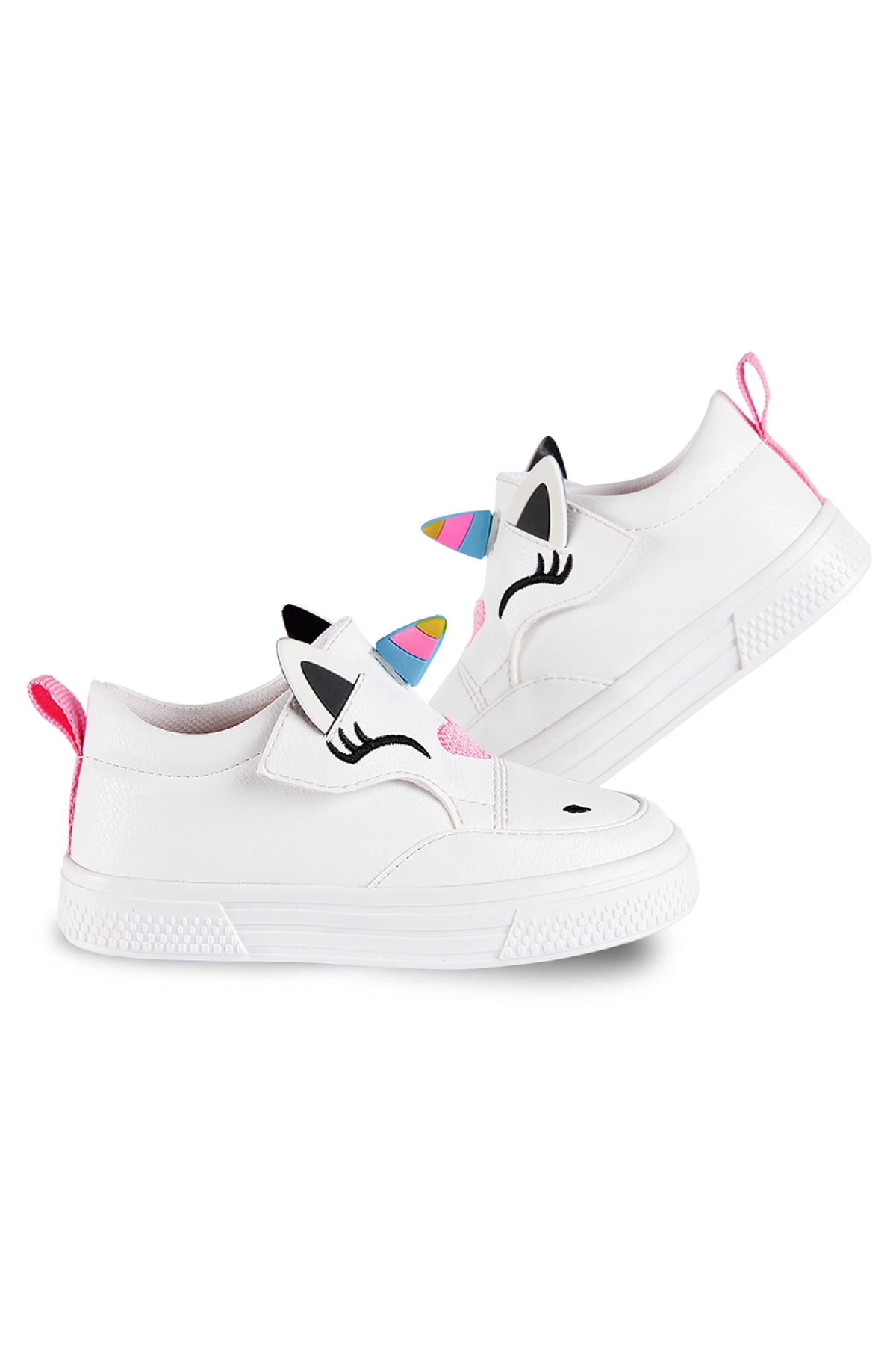 Unicorn Beyaz Kız Sneakers Spor Ayakkabı - Görsel 3