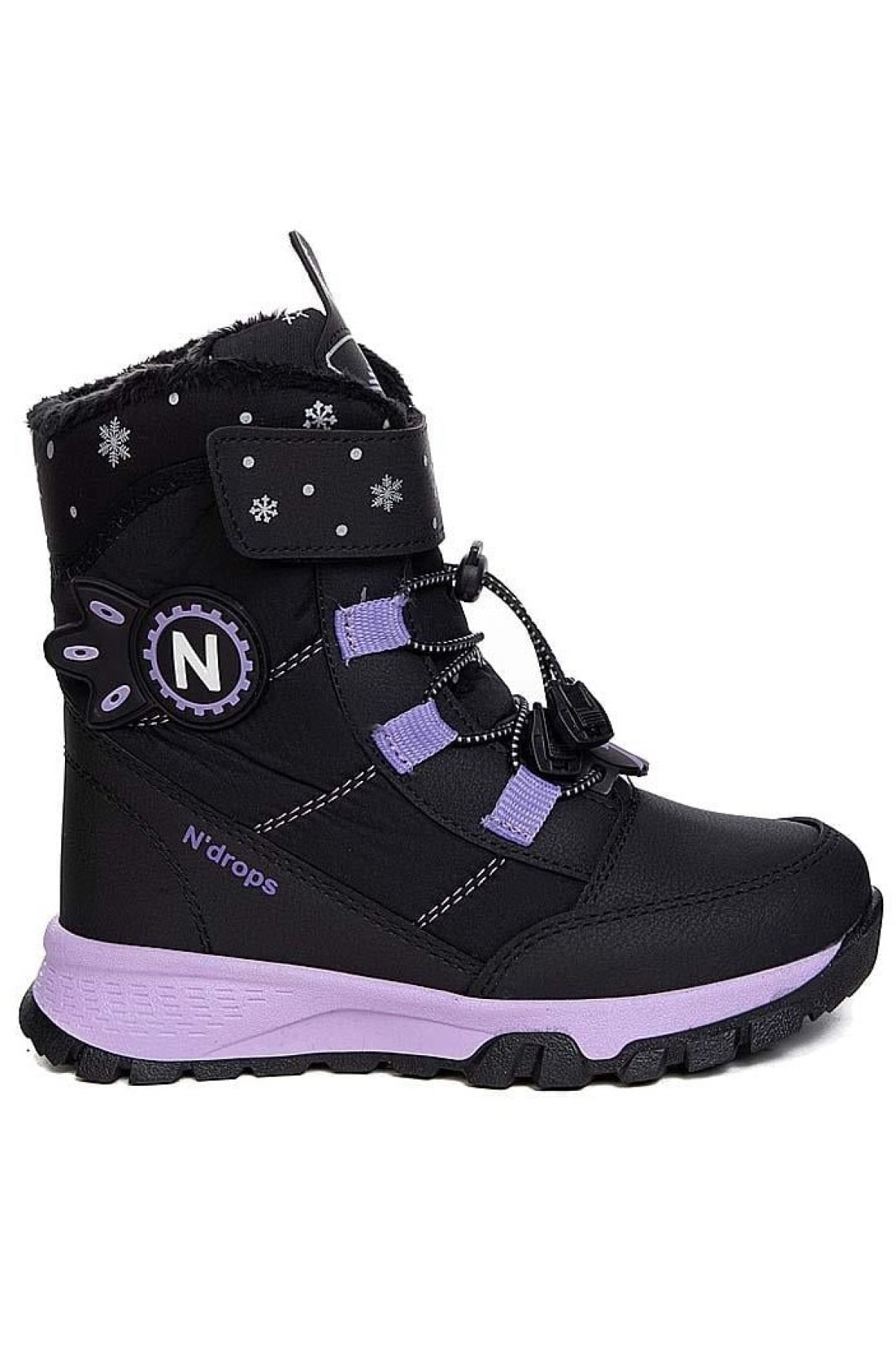 Ndrops-014 İçi Yünlü Unisex Kar Botu Çocuk Bot - Görsel 4