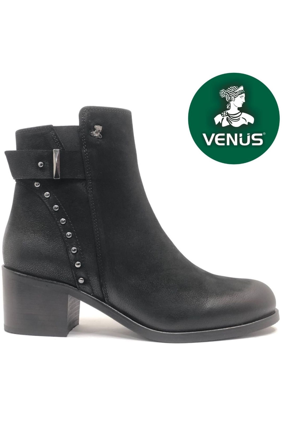 Rugi Hakiki Deri Topuklu Ortopedik Kadın Bot - Görsel 2