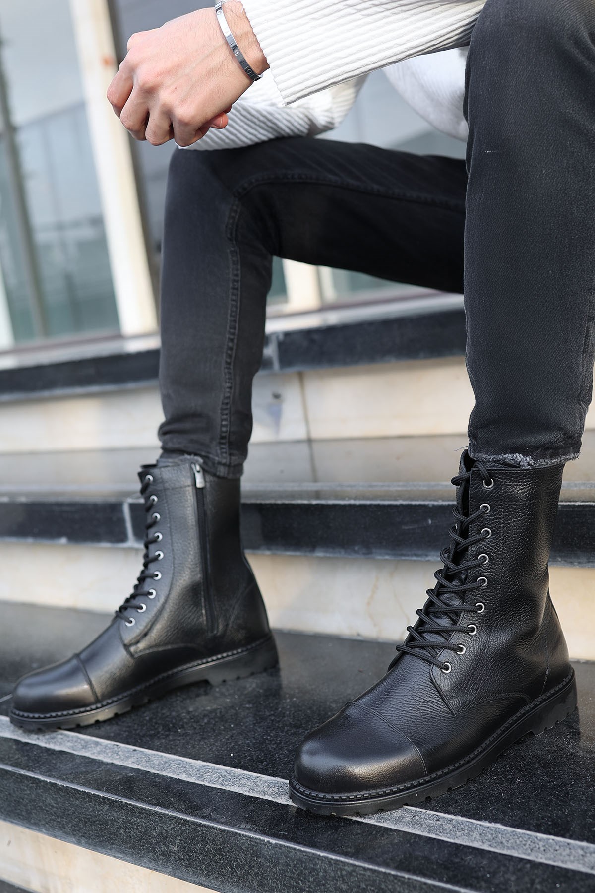 Aragon Erkek Garantili Hakiki Deri Soğuk Geçirmez Kaymaz Kauçuk Taban Postal Bot ARAGON-3565 - Görsel 4