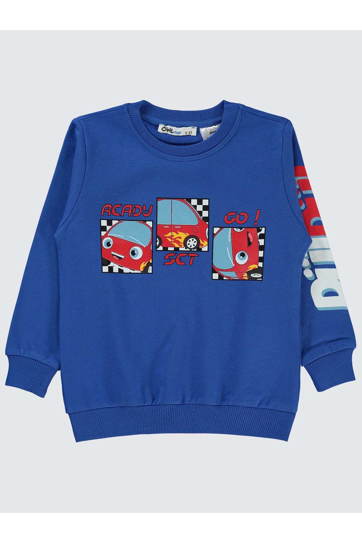 Erkek Çocuk Sweatshirt 2-5 Yaş Saks