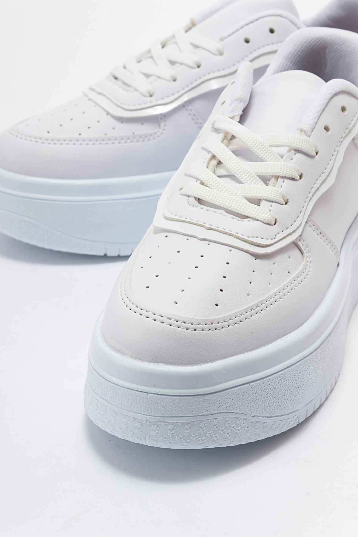 Kadın Air Beyaz Spor Ayakkabı BEYAZ BEYAZ - Görsel 4