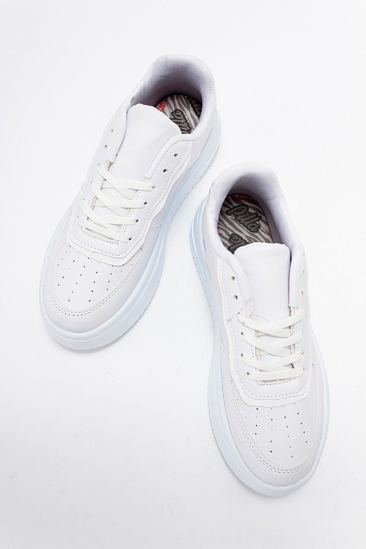 Kadın Air Beyaz Spor Ayakkabı BEYAZ BEYAZ - Görsel 6