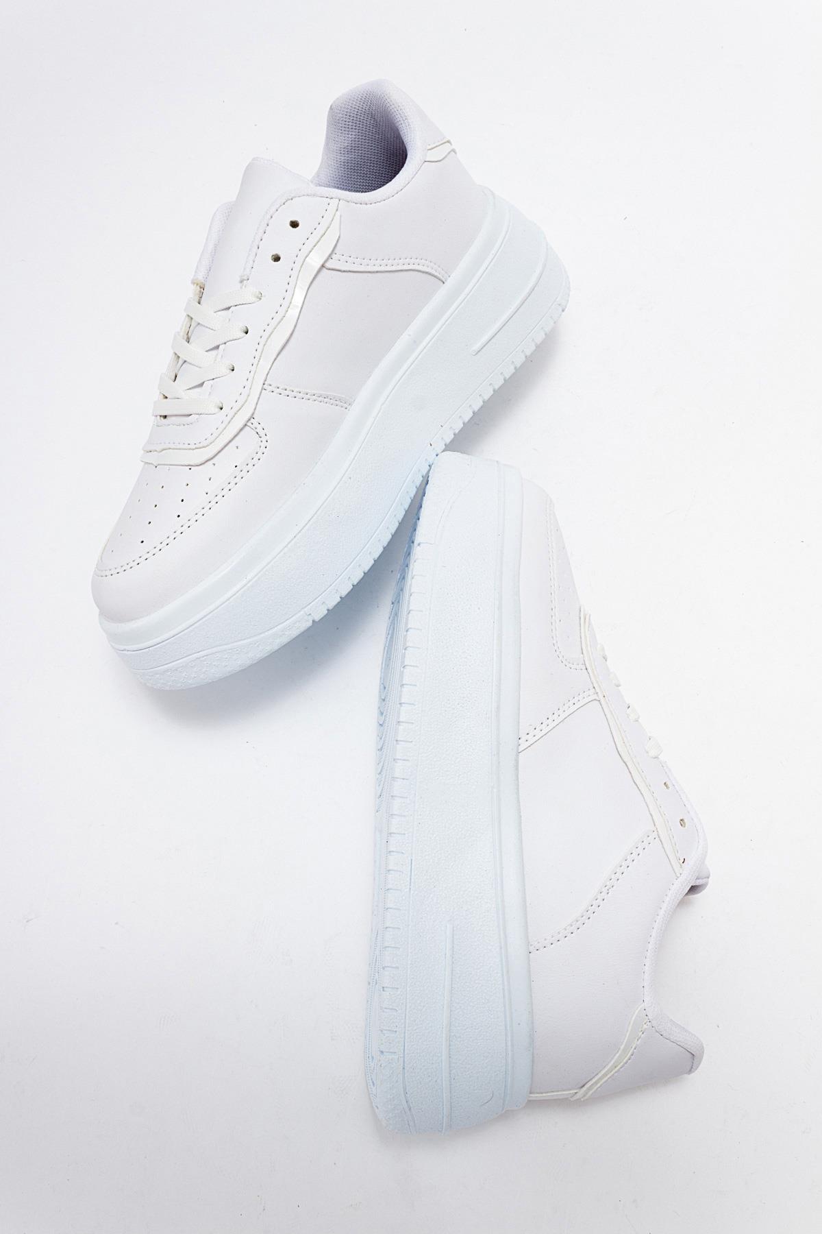 Kadın Air Beyaz Spor Ayakkabı BEYAZ BEYAZ - Görsel 7