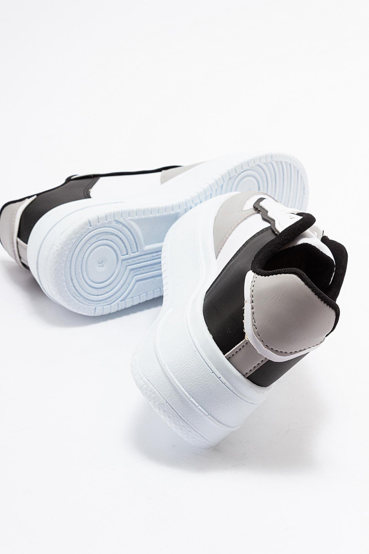 Kadın Air Beyaz Spor Ayakkabı BUZ BEYAZ SİYAH - Görsel 5