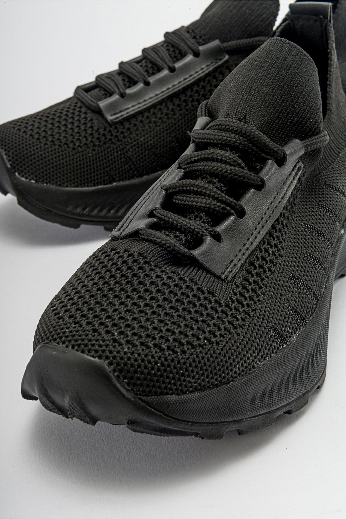 Kadın Triko Spor Ayakkabı SİYAH - Görsel 4