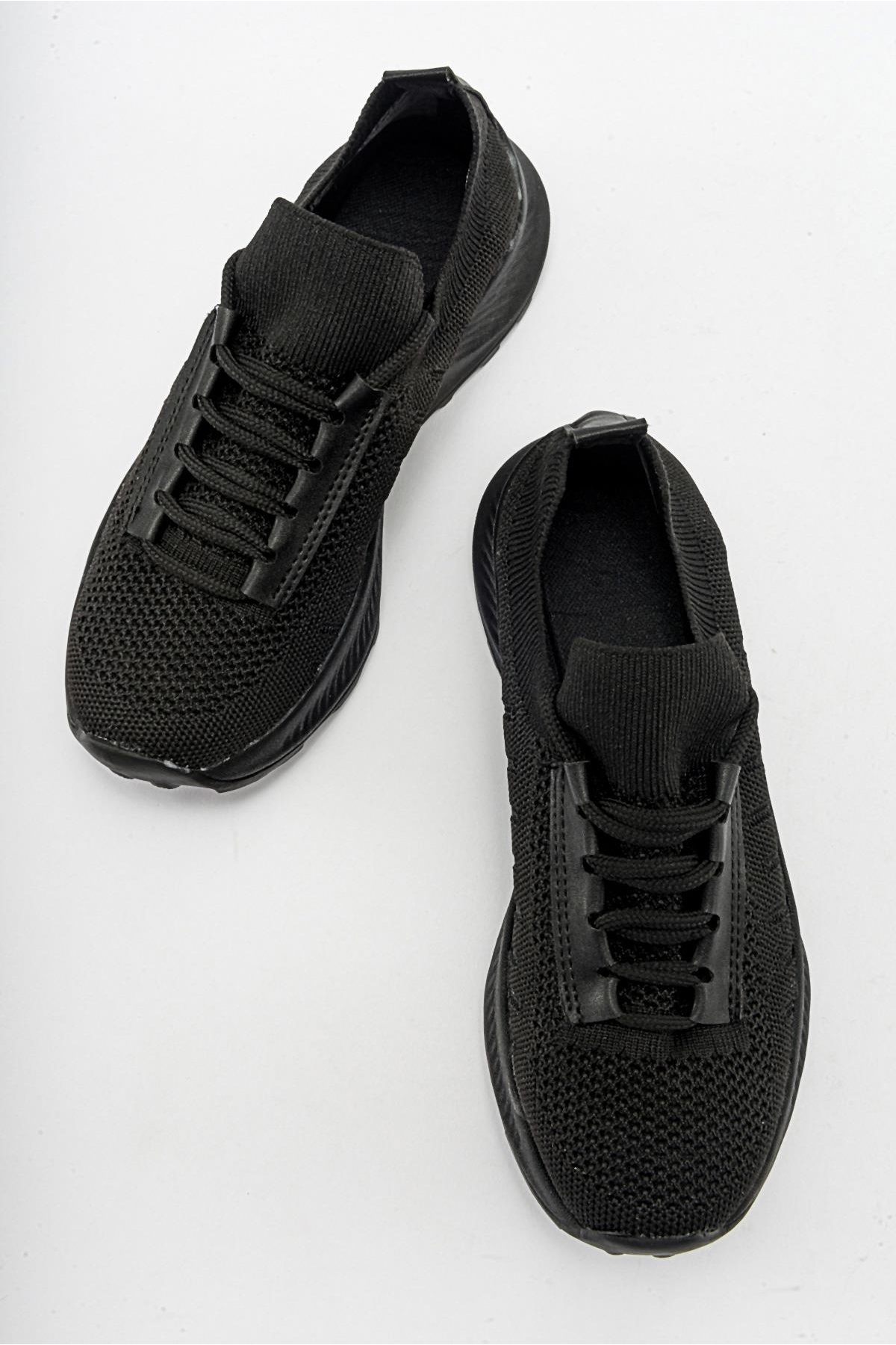 Kadın Triko Spor Ayakkabı SİYAH - Görsel 6
