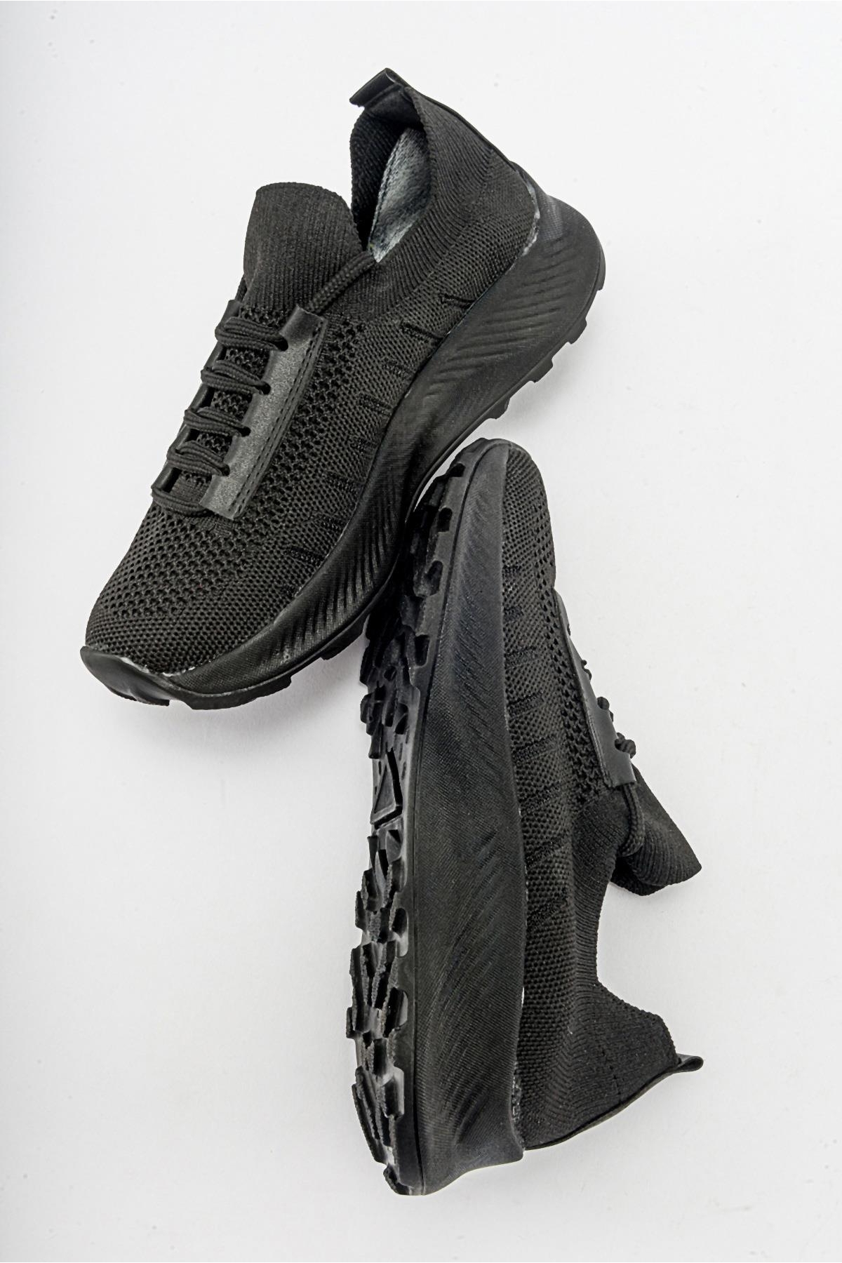 Kadın Triko Spor Ayakkabı SİYAH - Görsel 7