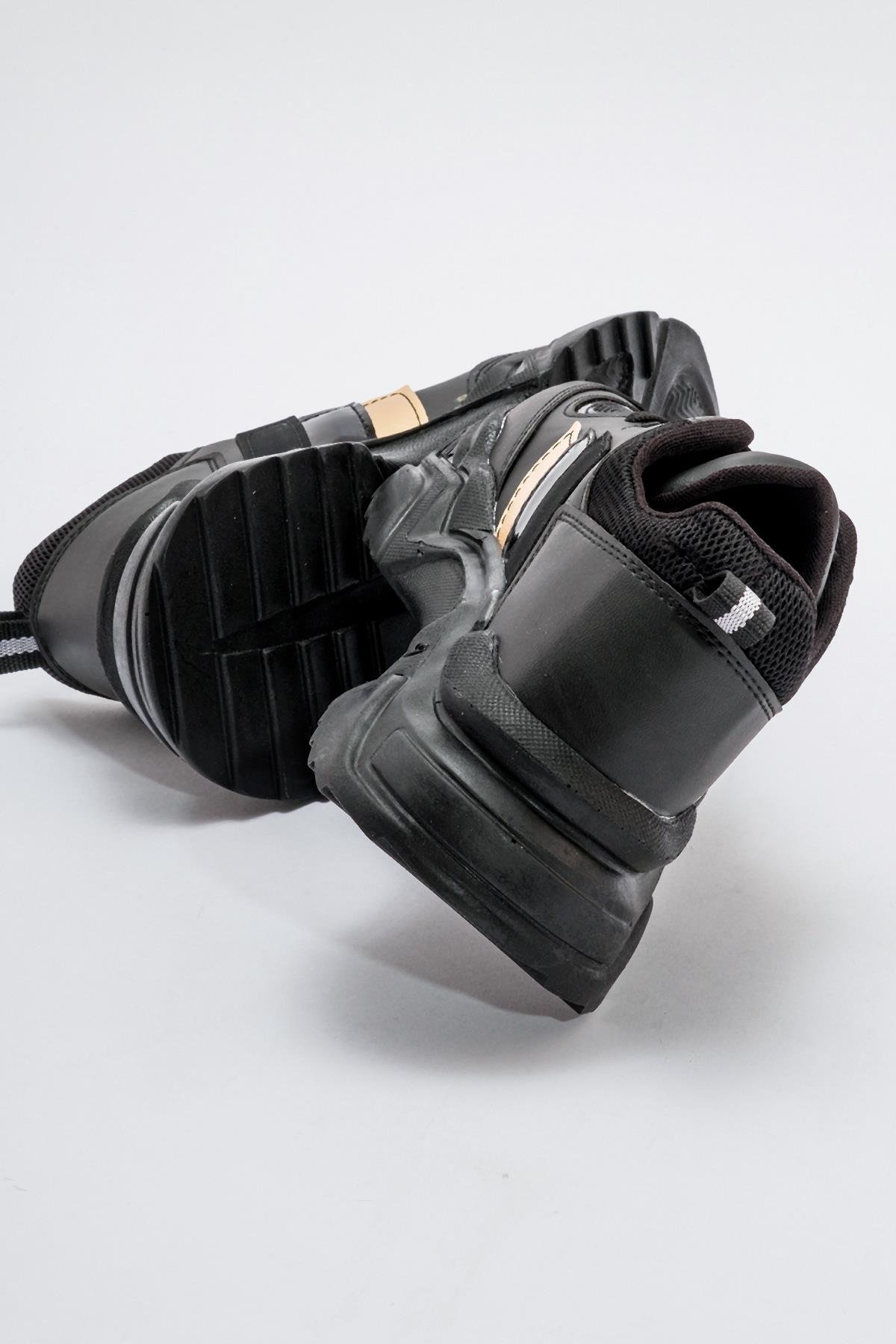 Kadın Anorak Spor Ayakkabı SİYAH ALTIN - Görsel 5