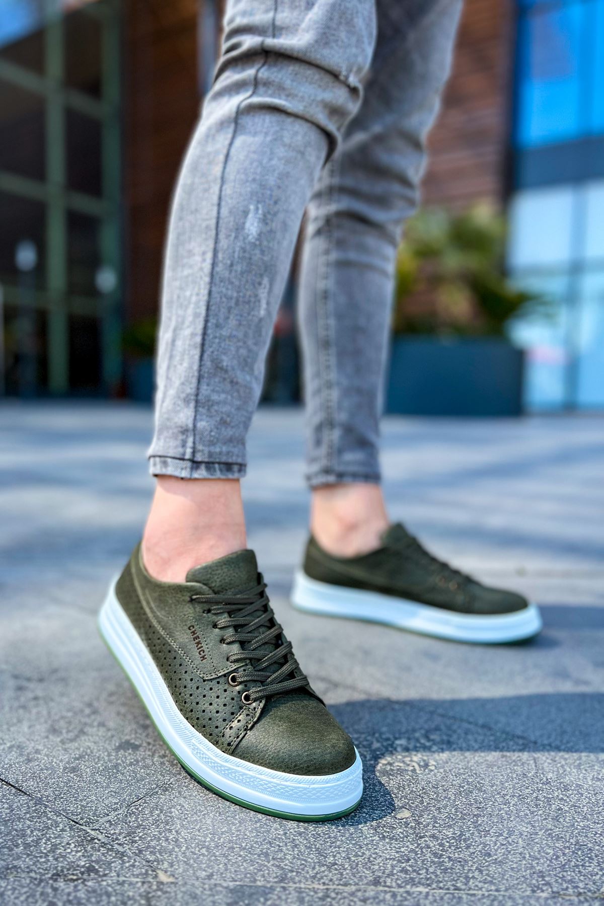 CH043 CBT Cowien Erkek Ayakkabi HAKI - Görsel 3