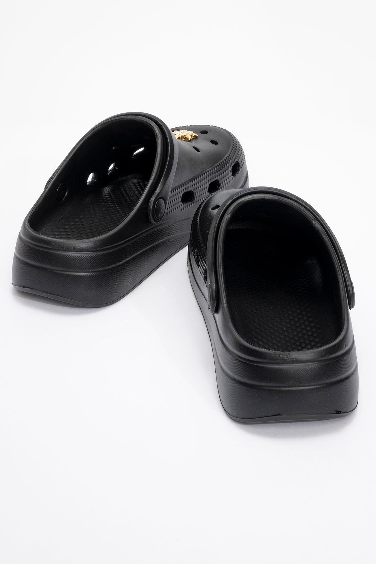 Kadın Aksesuarlı Sabo Terlik SİYAH - Görsel 5