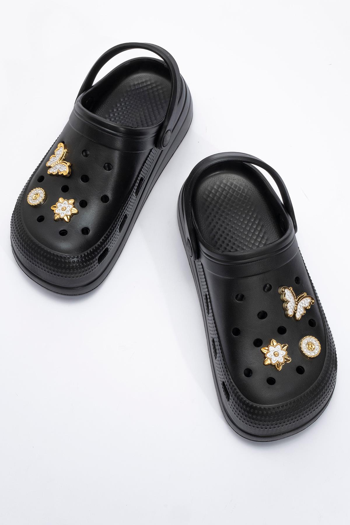 Kadın Aksesuarlı Sabo Terlik SİYAH - Görsel 6