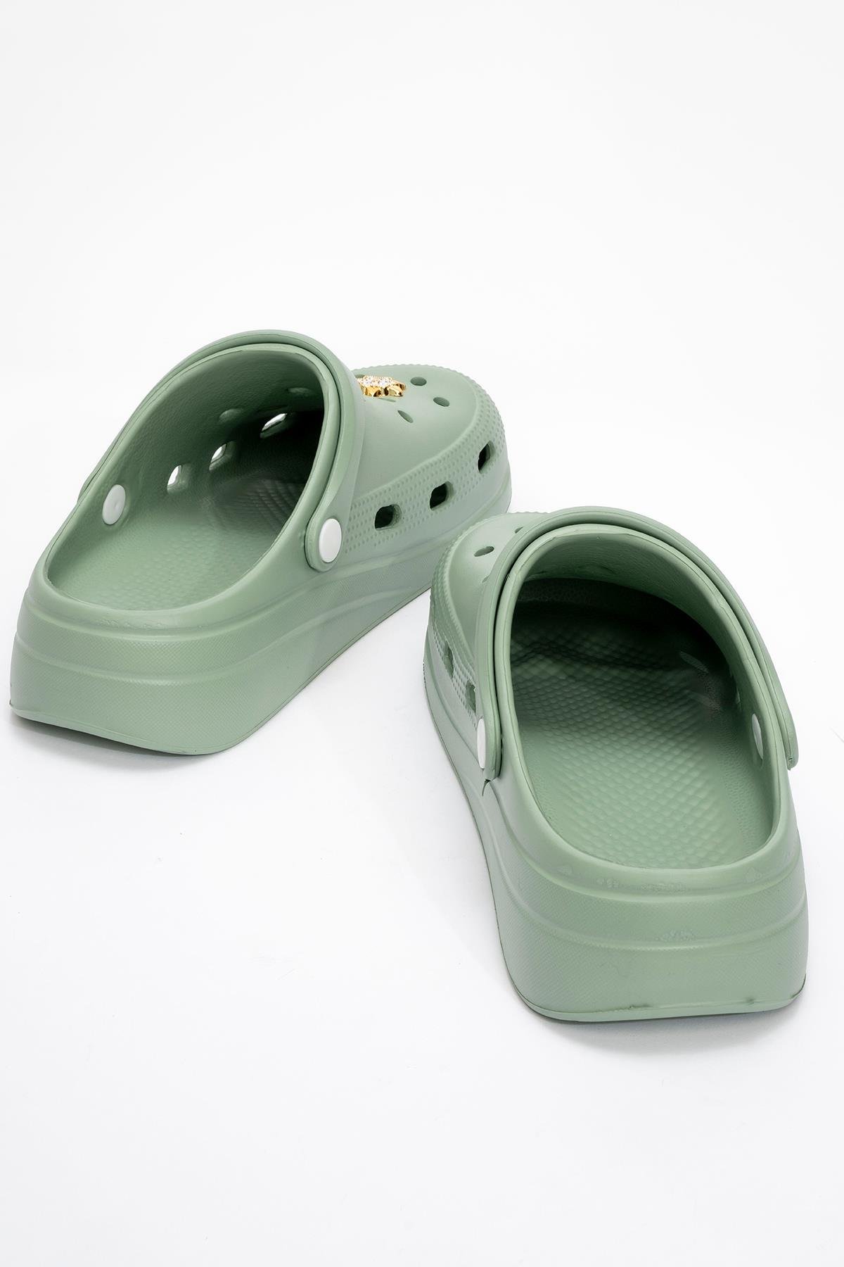 Kadın Aksesuarlı Sabo Terlik MİNT YEŞİLİ - Görsel 5