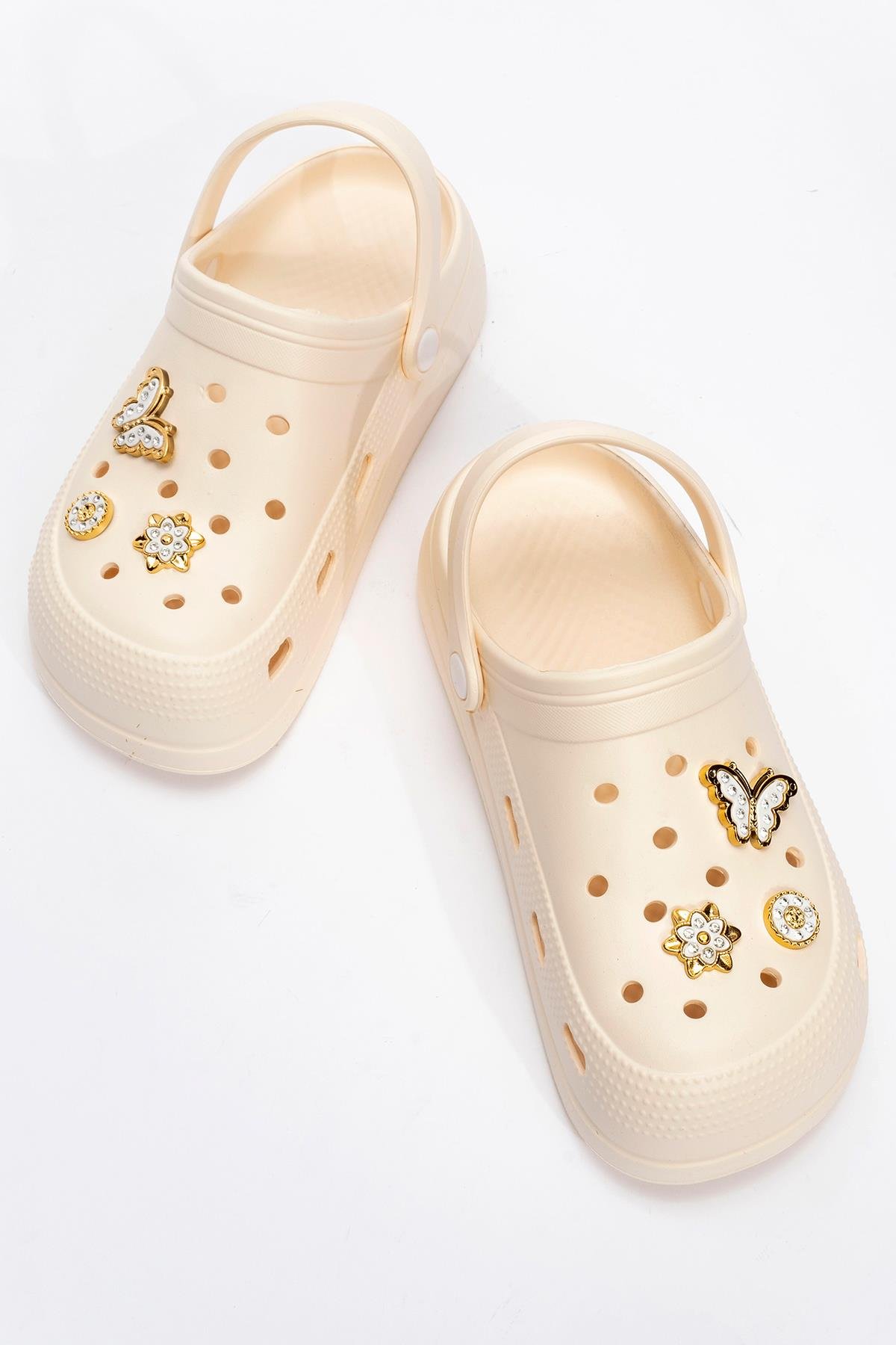 Kadın Aksesuarlı Sabo Terlik EKRU - Görsel 6