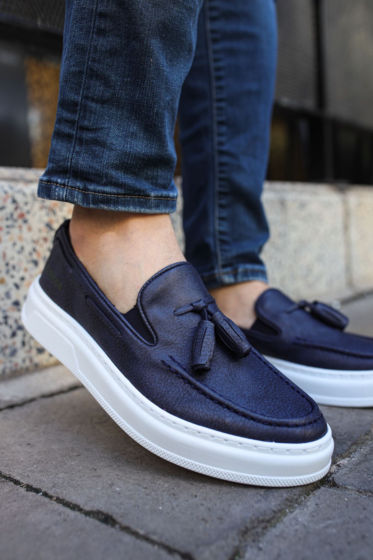 CH127 CBT Loafer-X Erkek Ayakkabı LACIVERT - Görsel 3